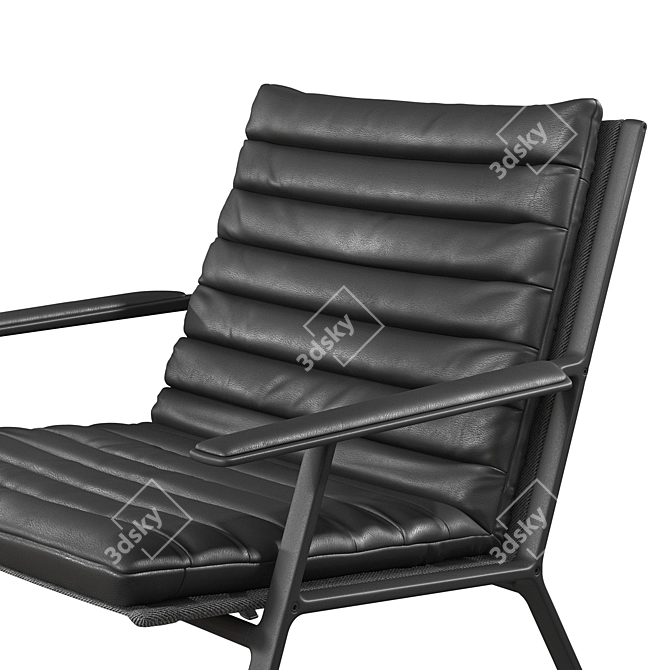 Stylish Leather Armchair with Vray 3D model image 5