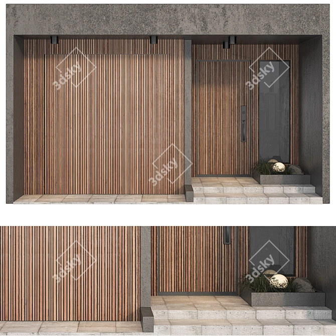 Modern Door 13 Design Kit 3D model image 2