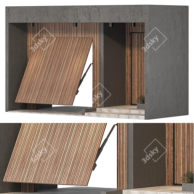 Modern Door 13 Design Kit 3D model image 3