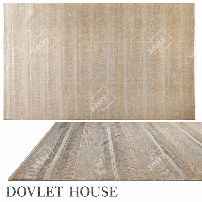 Dovlet House Wool Silk Carpet 3D model image 1