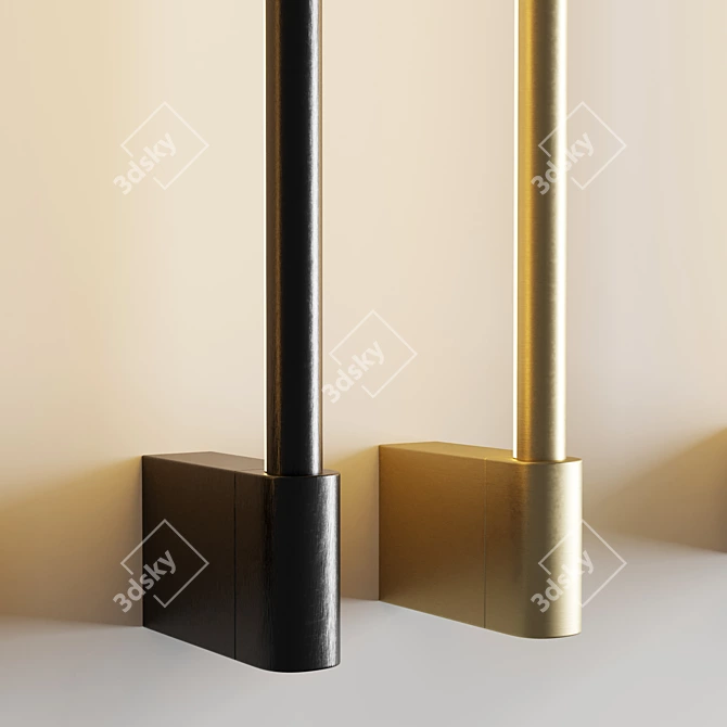 Minimalist Scan Wall Light 3D model image 4