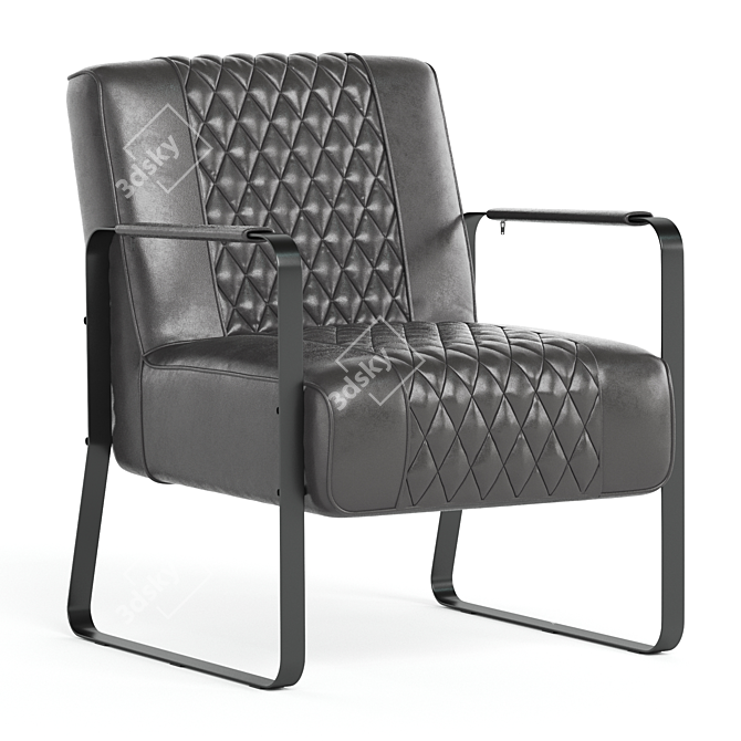  Marble Falls Wide Armchair 3D model image 2