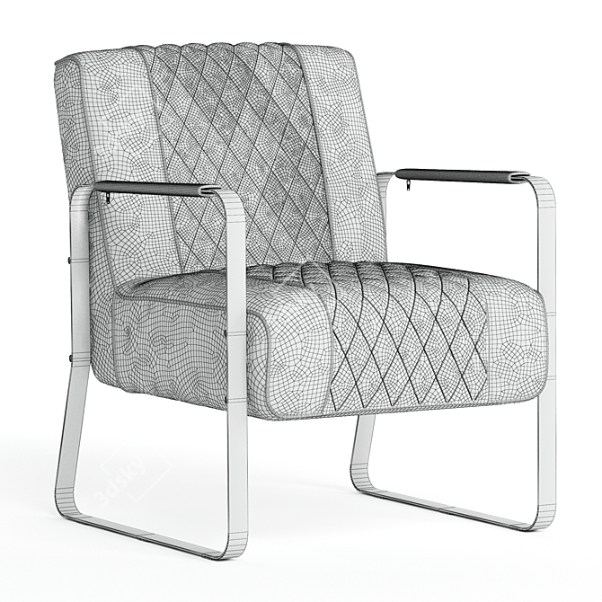  Marble Falls Wide Armchair 3D model image 4