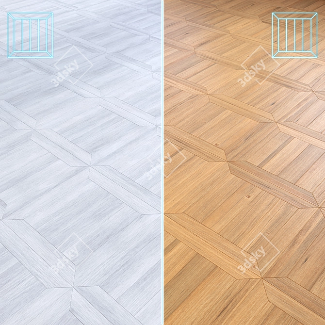 High-Quality Wood Floor 3D Model 3D model image 1