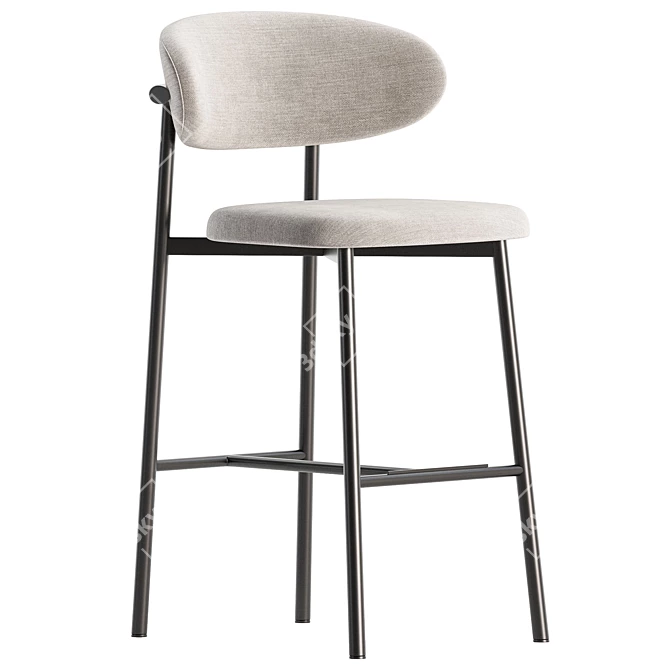 Sleek Oleandro Stool: Calligaris Edition 3D model image 2