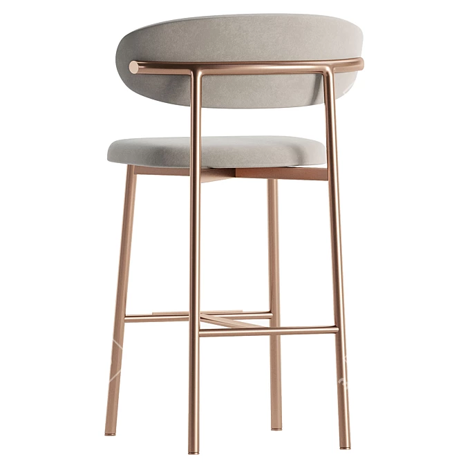 Sleek Oleandro Stool: Calligaris Edition 3D model image 3