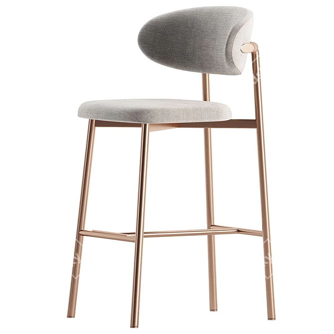 Sleek Oleandro Stool: Calligaris Edition 3D model image 4