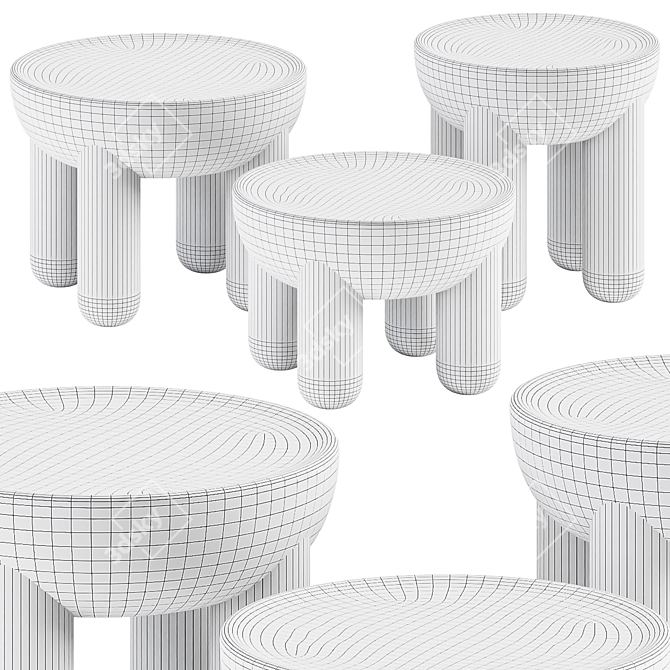 Sleek FREYJA Coffee Table Collection 3D model image 2