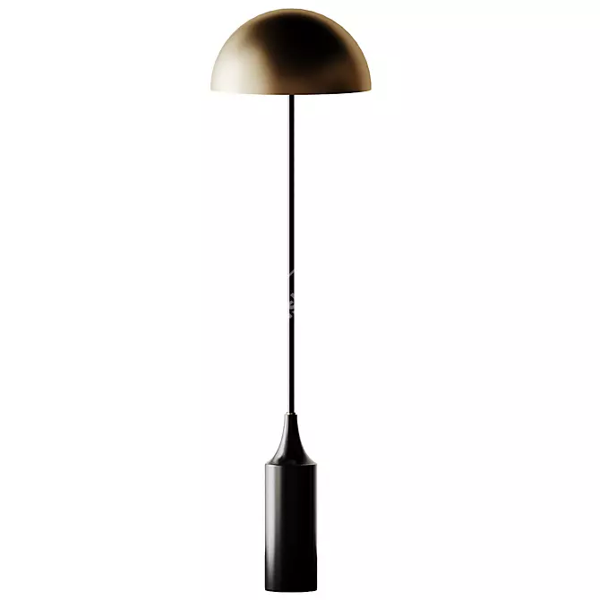 Modern Hudson Steel Floor Lamp 3D model image 1