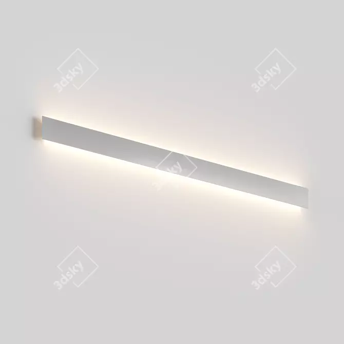 Modern Aluminum Wall Sconce 3D model image 4