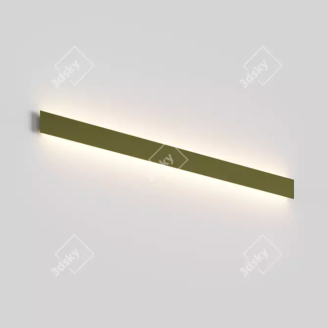 Modern Aluminum Wall Sconce 3D model image 5