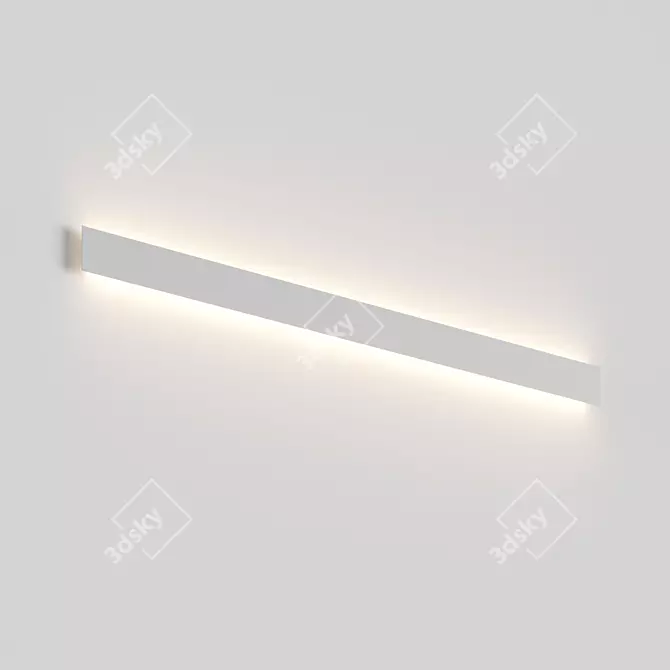 Modern Aluminum Wall Sconce 3D model image 6