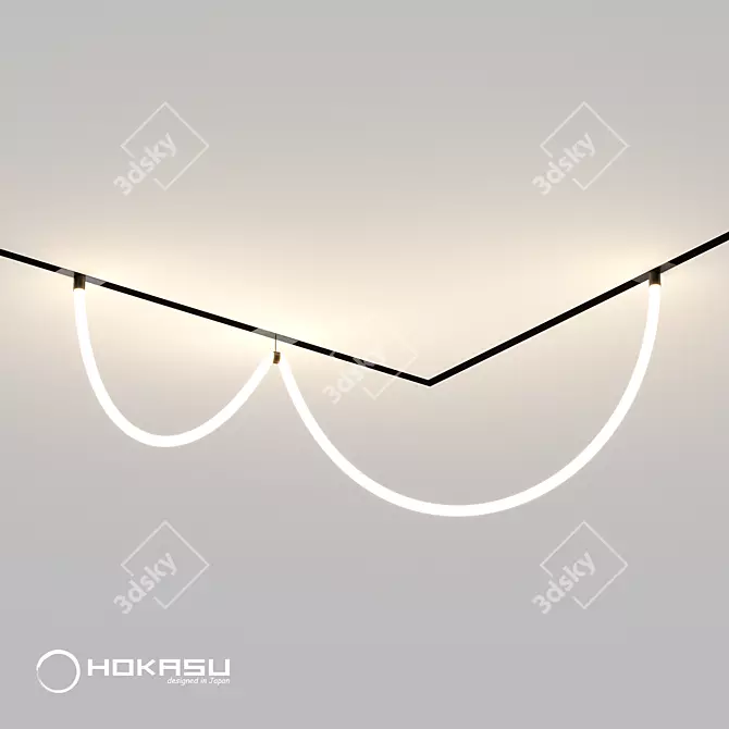 HOKASU OneLine Flex Neon Light 3D model image 1