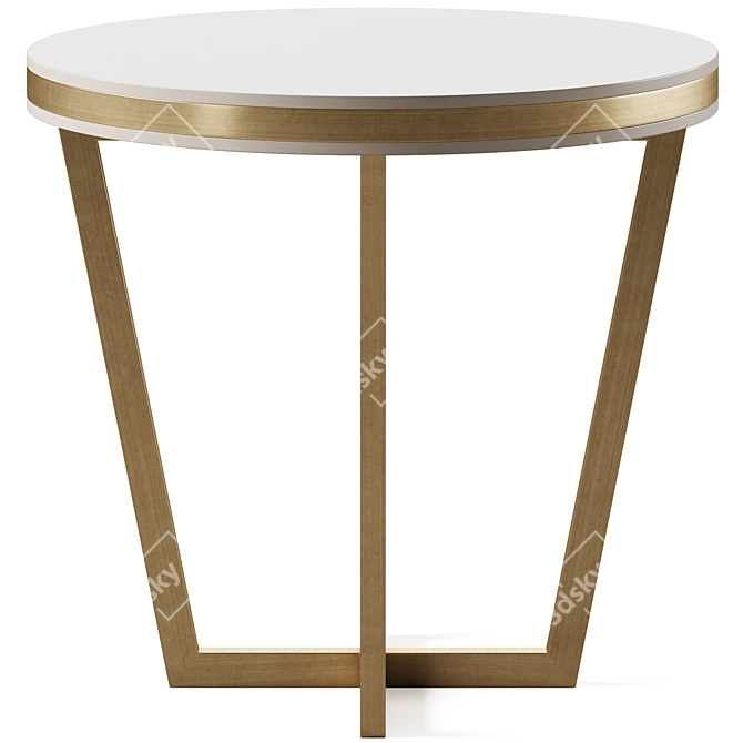 Urban Chic Side Table Pair 3D model image 3