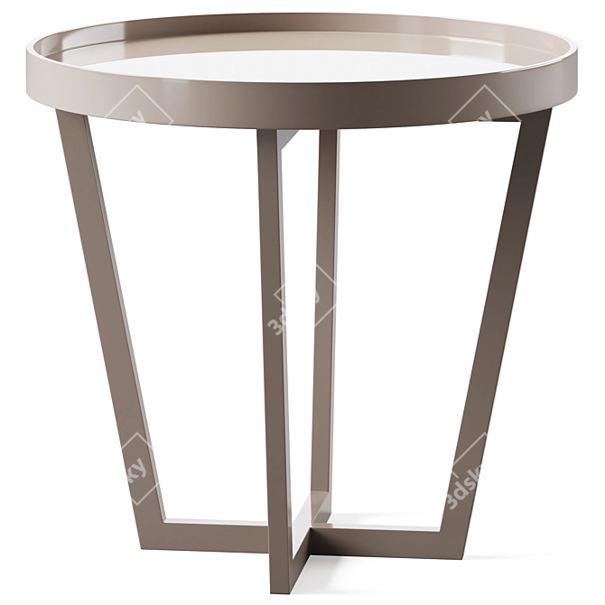 Urban Chic Side Table Pair 3D model image 4