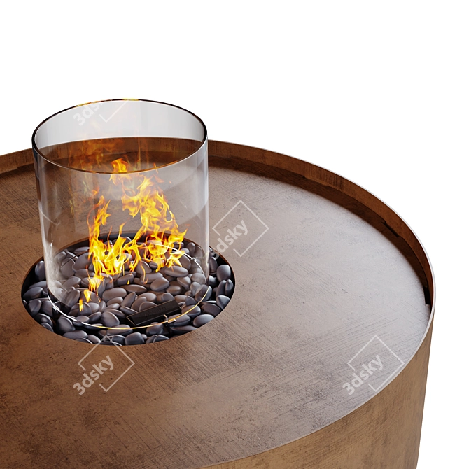 Automatic Outdoor Gas Fire Pit 3D model image 2