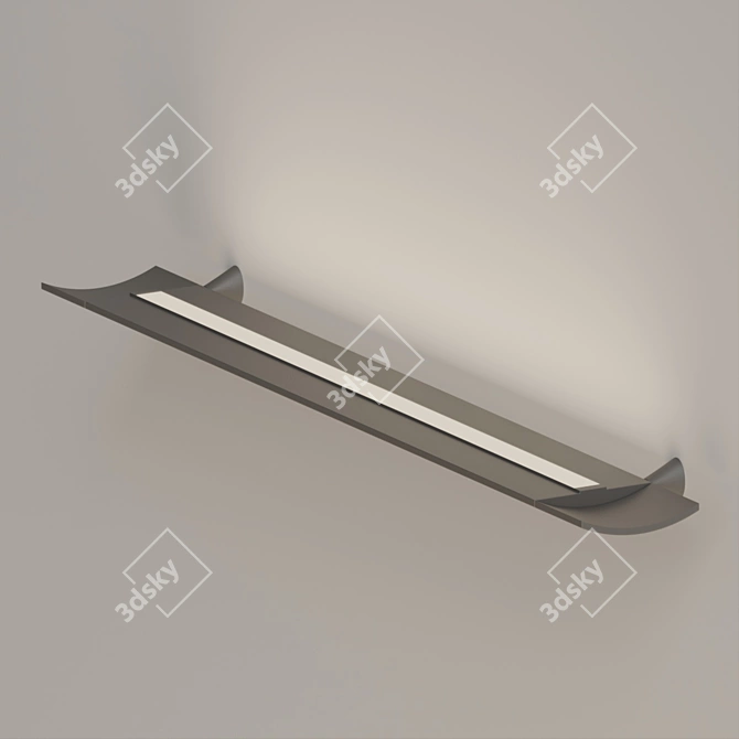 Minimalist LED Wall Sconce 3D model image 2