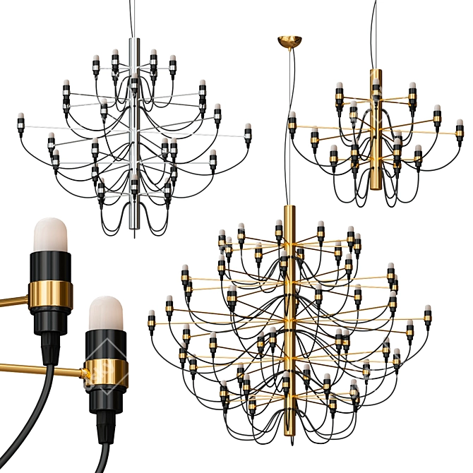 Modern Chandelier Flos Collection 3D model image 1