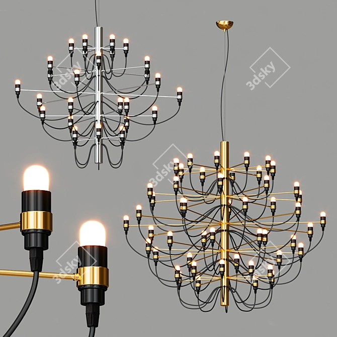 Modern Chandelier Flos Collection 3D model image 2