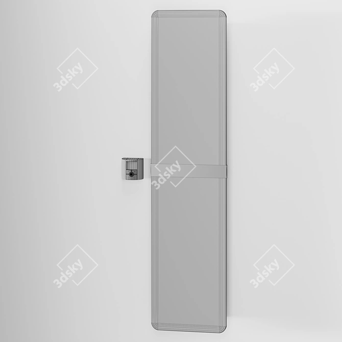 Italian Electric Wall Heater HOM 3D model image 4