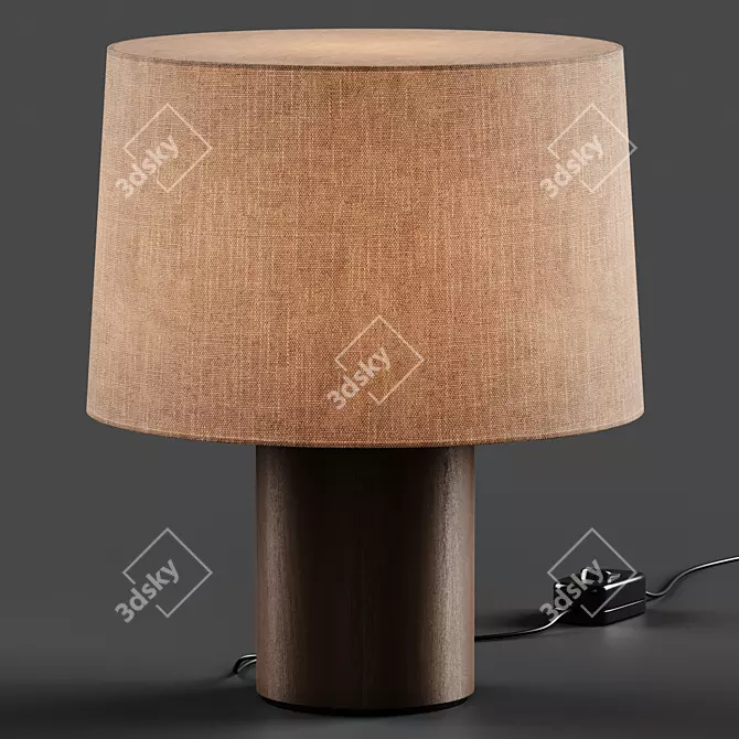 Sleek Eclipse Table Lamp Design 3D model image 5