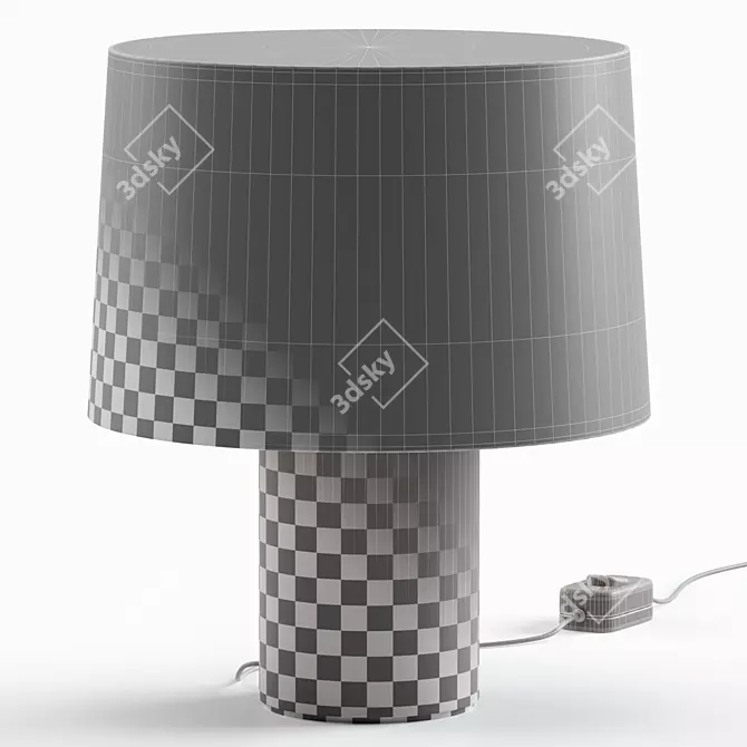 Sleek Eclipse Table Lamp Design 3D model image 7