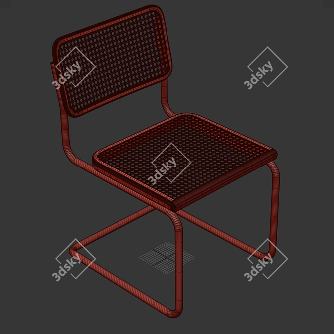 Bauhaus Chair in 3D Max 3D model image 6