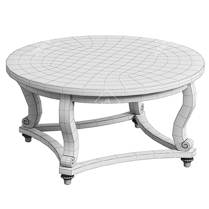 Farmhouse Coffee Table by Martha Stewart 3D model image 3