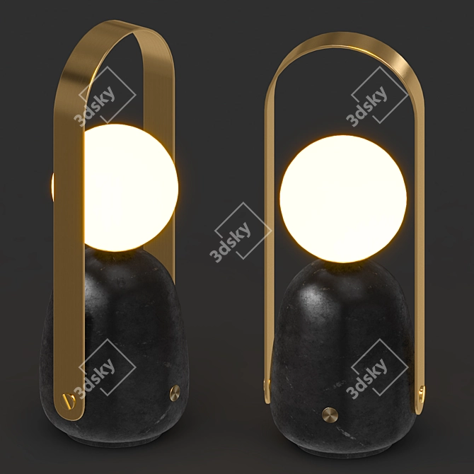 Nano Table Lamp Polys 14109 3D model image 2