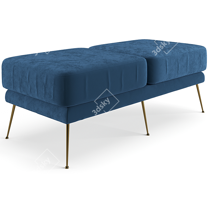 Luxury Eichholtz Tahoe Bench 3D model image 4