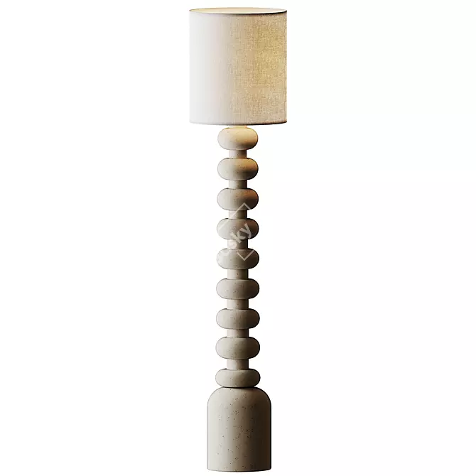 Modern 70" Emil Floor Lamp 3D model image 1