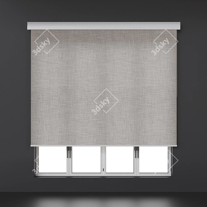 Roman Roll-Up Shades Kit 3D model image 2