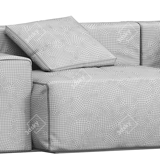 Modern Italian Design Couch 3D model image 3