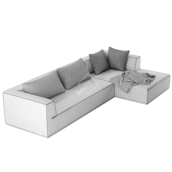 Elegant Perry Sofa 2015 Special 3D model image 3