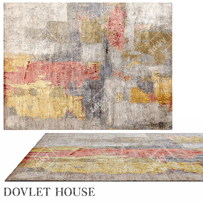 Dazzle Silk Art Carpet 15858 3D model image 1