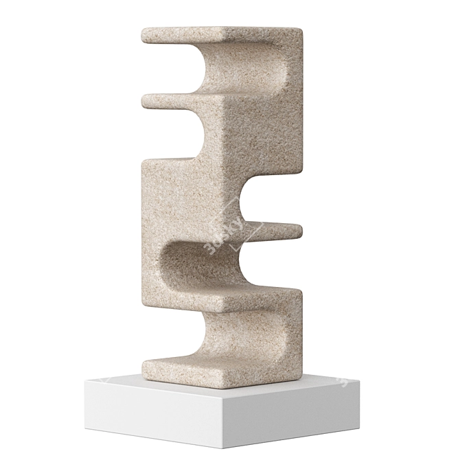 Abstract Stone Sculptures by Cesare Arduini 3D model image 4