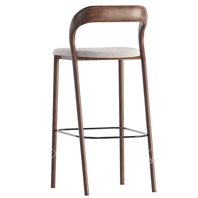 Sleek Neva Light Bar Chair 3D model image 4