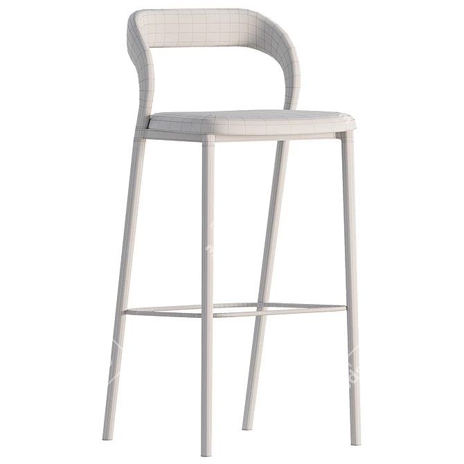 Sleek Neva Light Bar Chair 3D model image 6