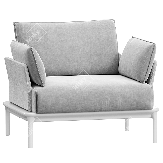 Stylish Reva Armchair | TheContractChair 3D model image 1