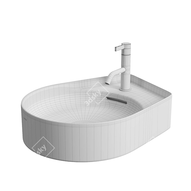 LAUFEN Val Countertop Washbasin 3D model image 2