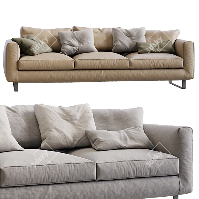 Elegant 2013 Sofa Set 3D model image 2