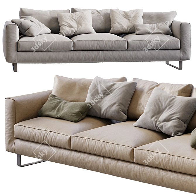 Elegant 2013 Sofa Set 3D model image 3