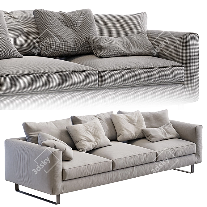 Elegant 2013 Sofa Set 3D model image 6