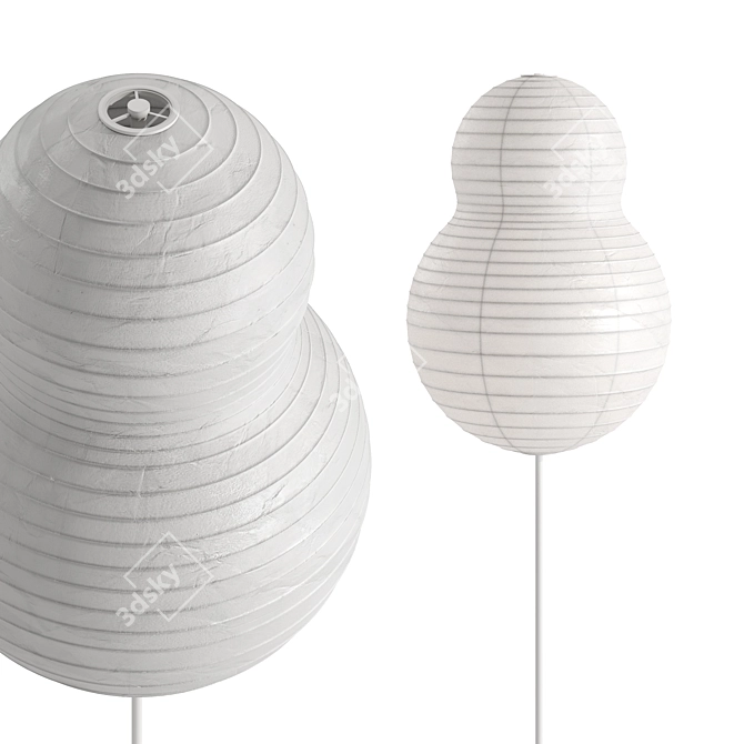 Modern Puff Floor Lamp Design 3D model image 7