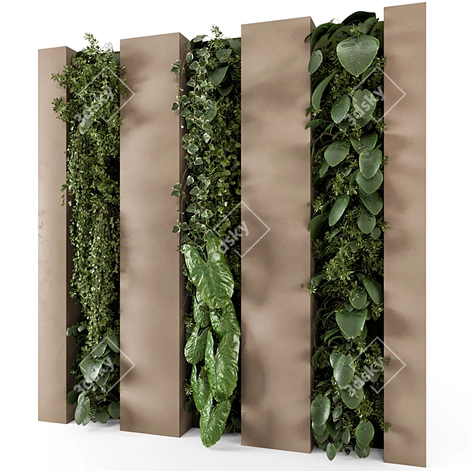 Greenscape Vertical Planter Set 3D model image 6