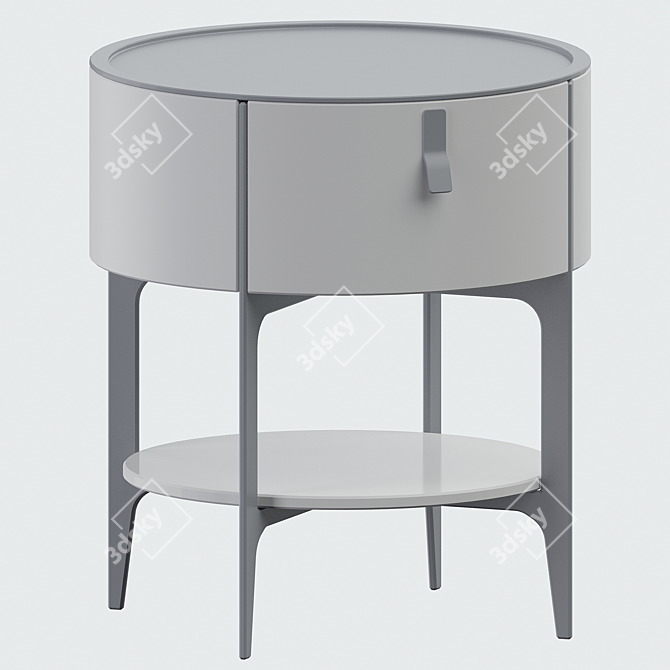 Round Bedside Table by Roob Look 3D model image 5