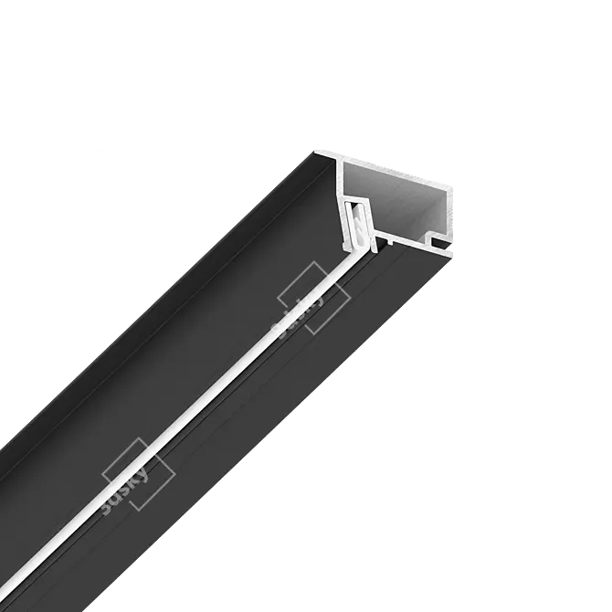 Sleek EuroSlott Profile System 3D model image 1