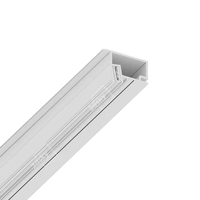 Sleek EuroSlott Profile System 3D model image 2