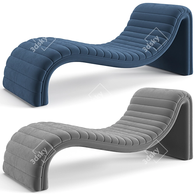 Elegant Eichholtz Chaise Lounge Pioneer 3D model image 1