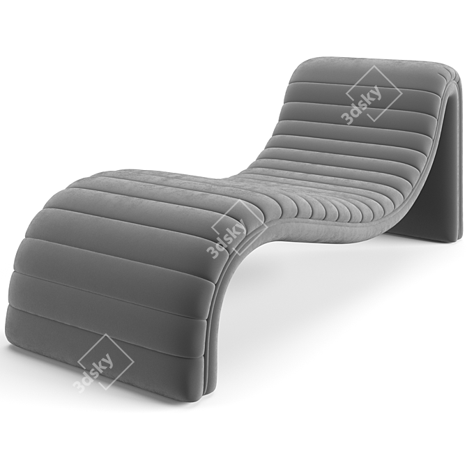 Elegant Eichholtz Chaise Lounge Pioneer 3D model image 3